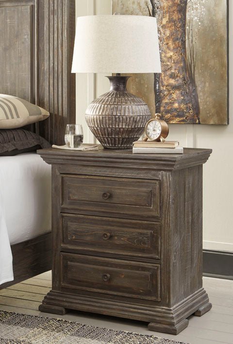 THREE DRAWER NIGHT STAND - Al Rugaib Furniture