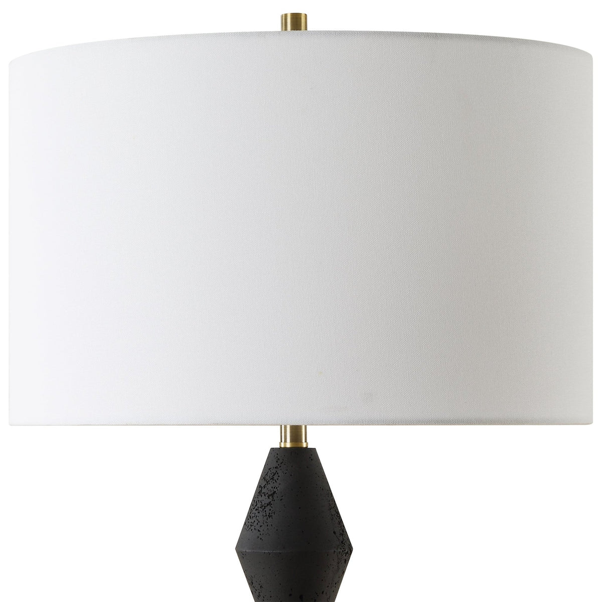 Threefold Black Stone Table Lamp Table Lamps| Uttermost