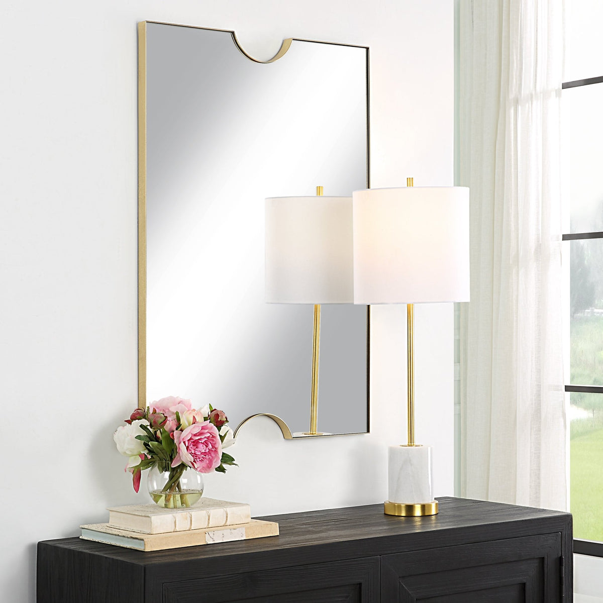 Ticket Gold Vanity Mirror Table Decors| Uttermost