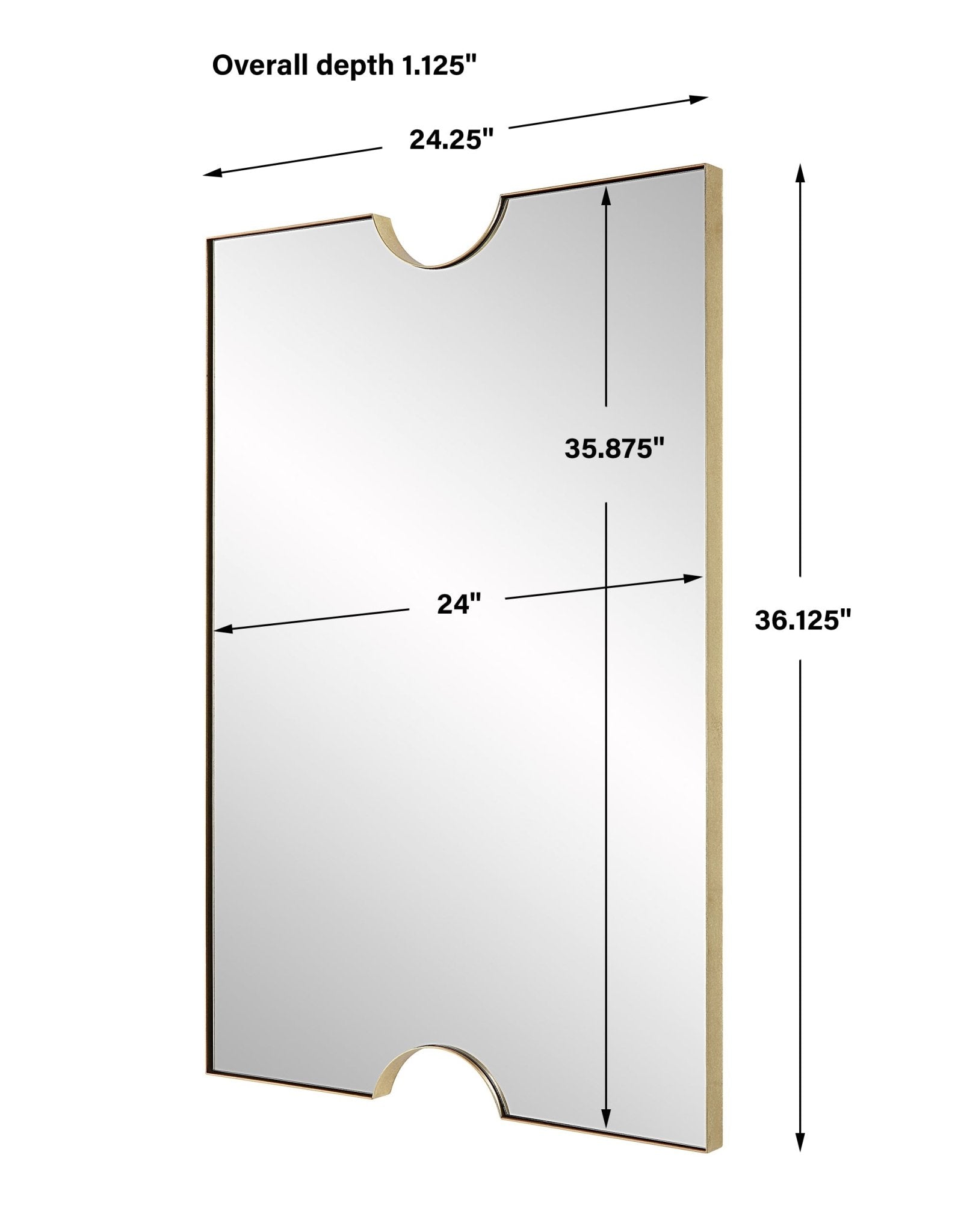 Ticket Gold Vanity Mirror Table Decors| Uttermost