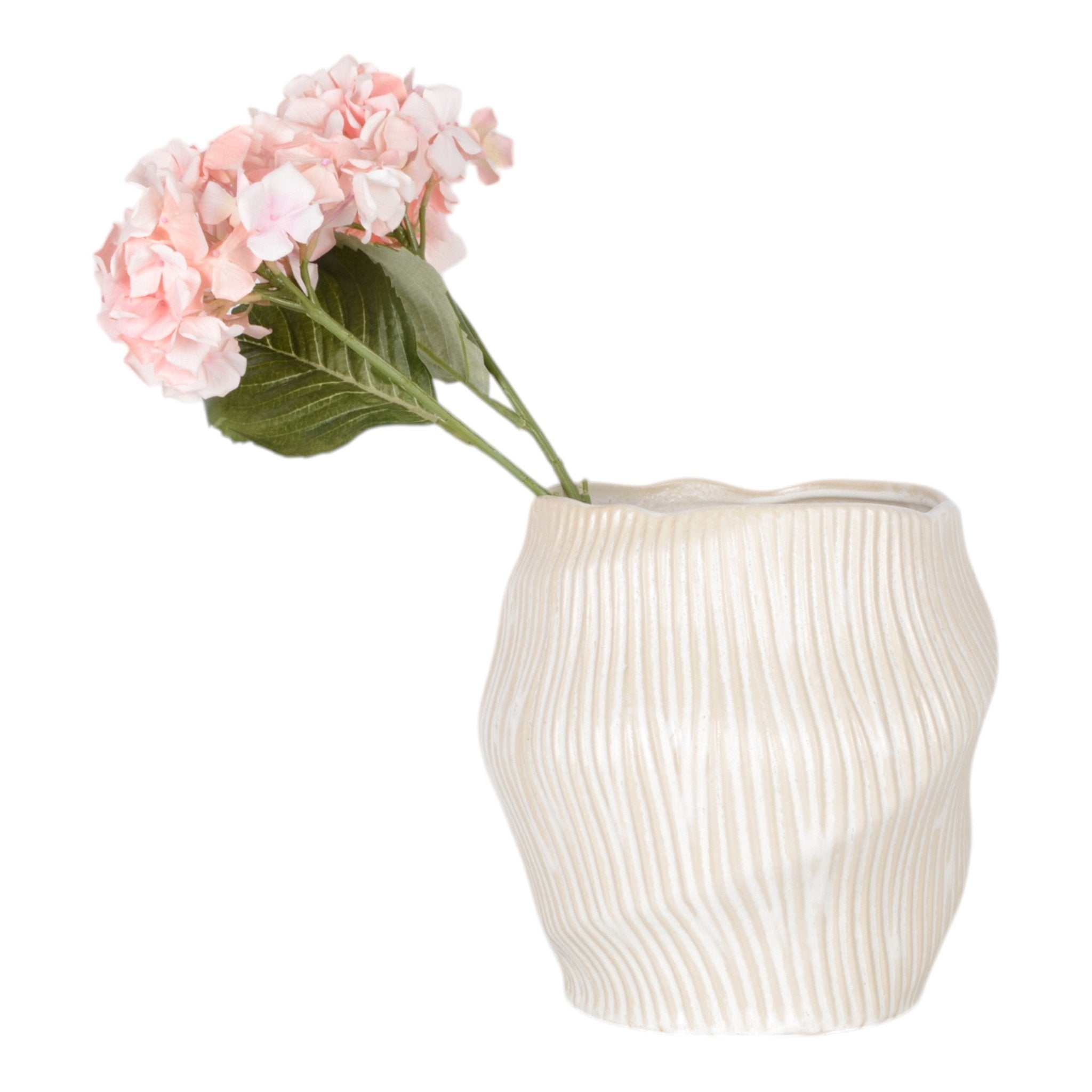 Tihany Blue/Cream Vase Vases and Jars| Sagebrook Home