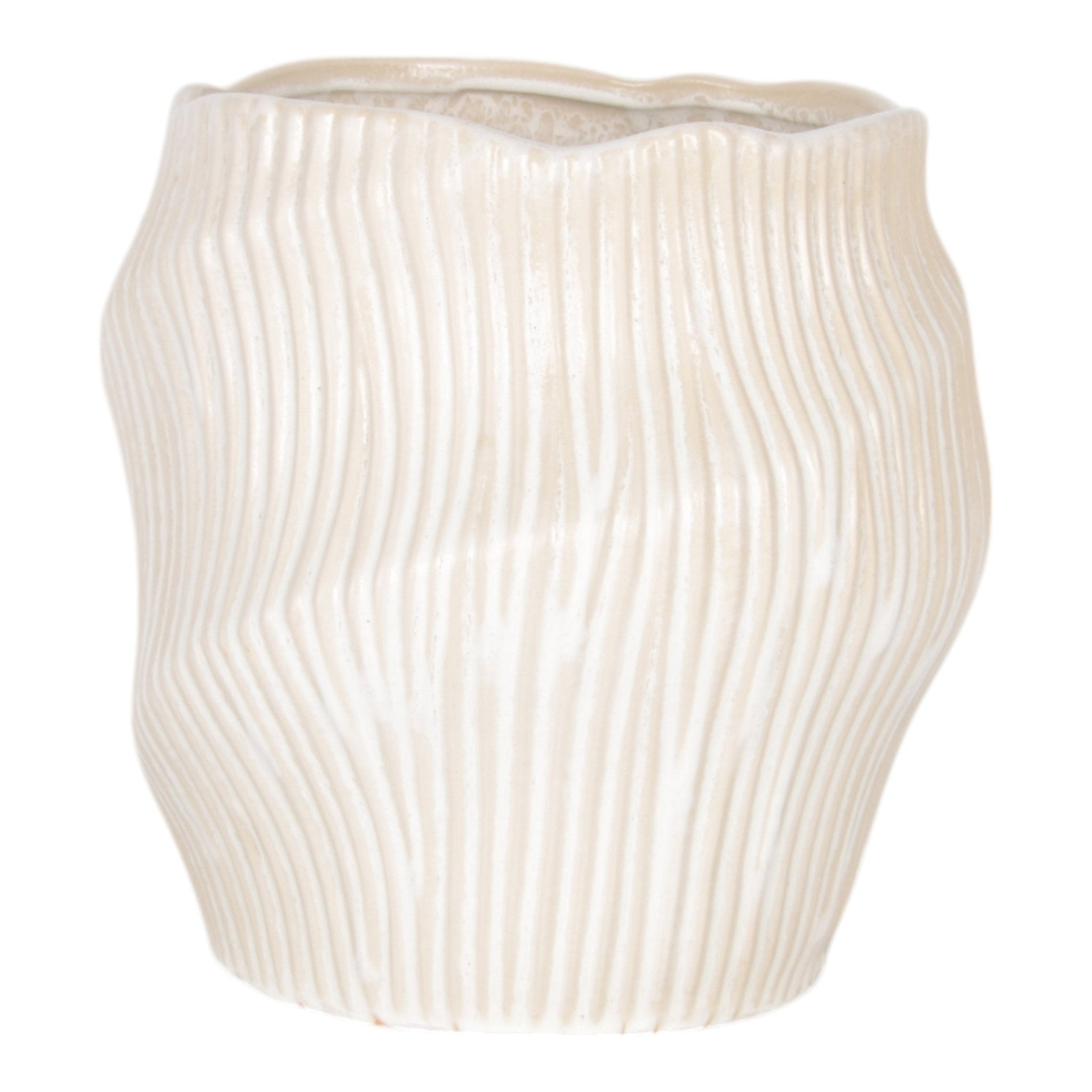 Tihany Blue/Cream Vase Vases and Jars| Sagebrook Home