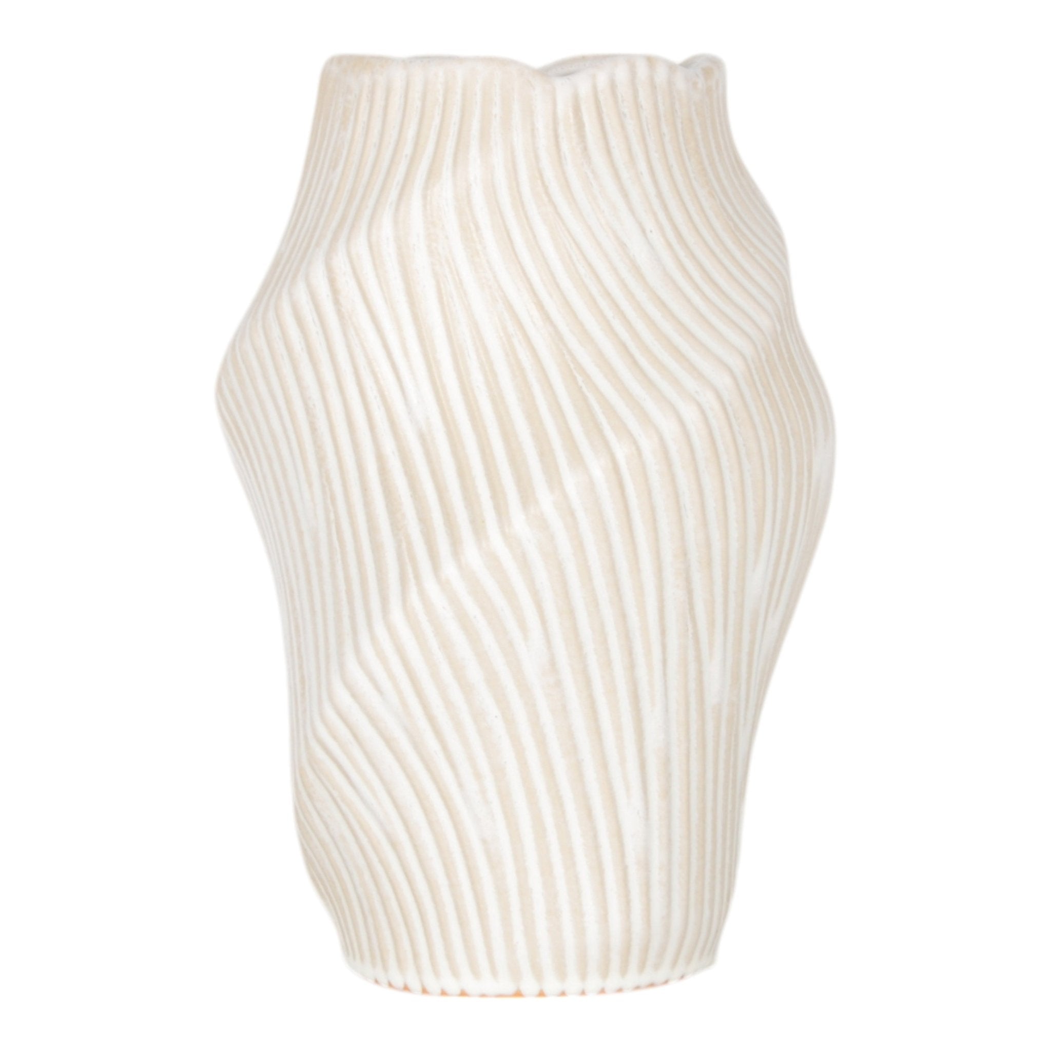Tihany Blue/Cream Vase Vases and Jars| Sagebrook Home
