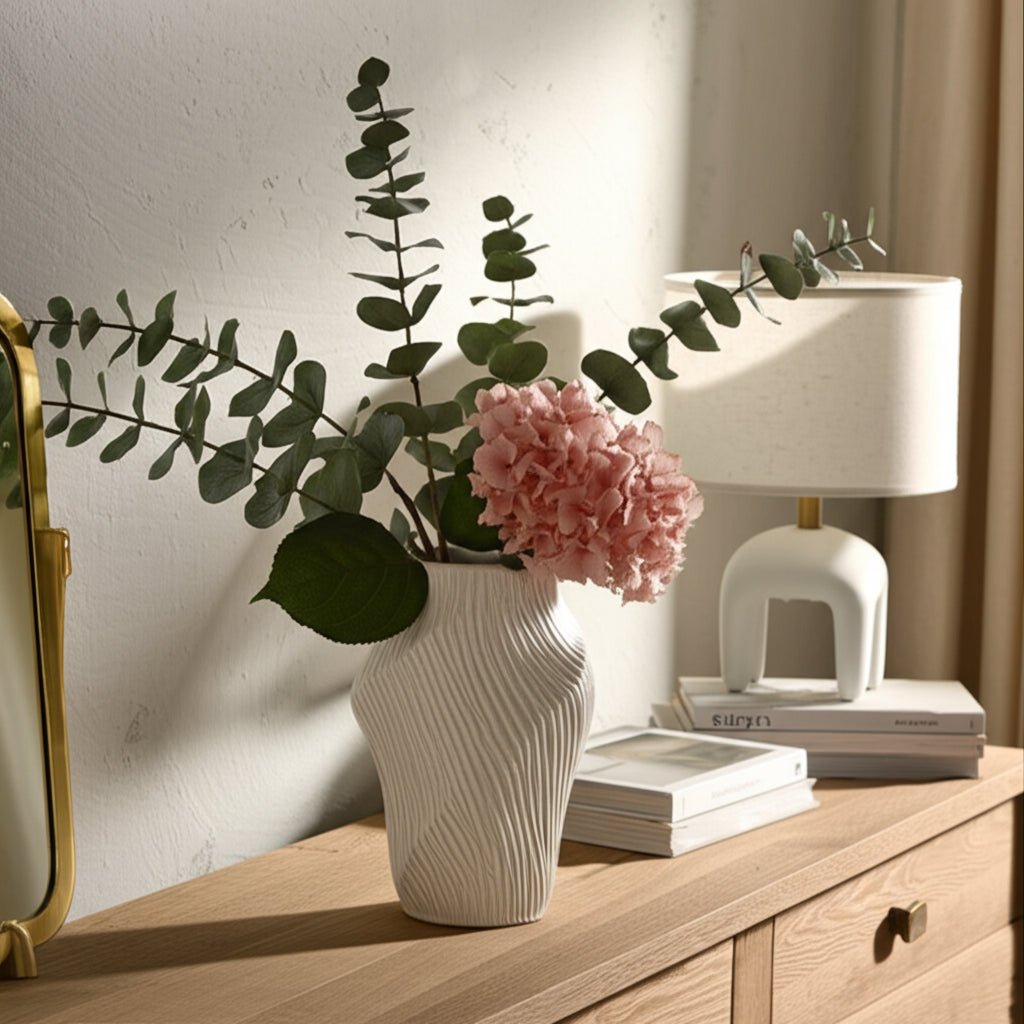 Tihany Blue/Cream Vase Vases and Jars| Sagebrook Home