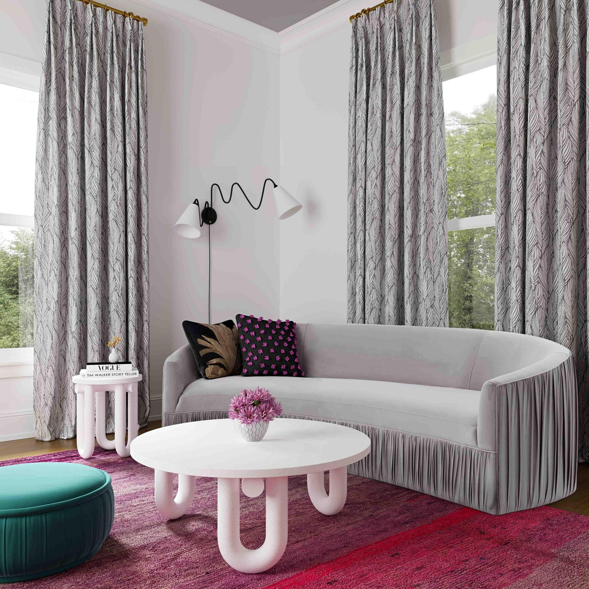 Tildy Concrete Side Table End Tables| TOV