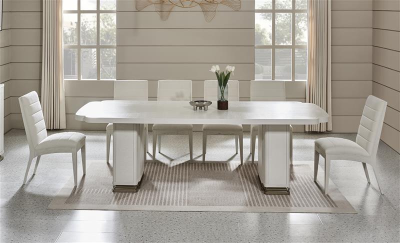 Timeless Tranquility White Dining Table - Al Rugaib Furniture