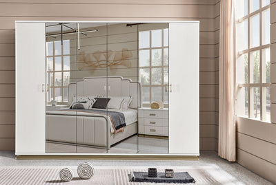 Timeless Tranquility White Wardrobe - Al Rugaib Furniture