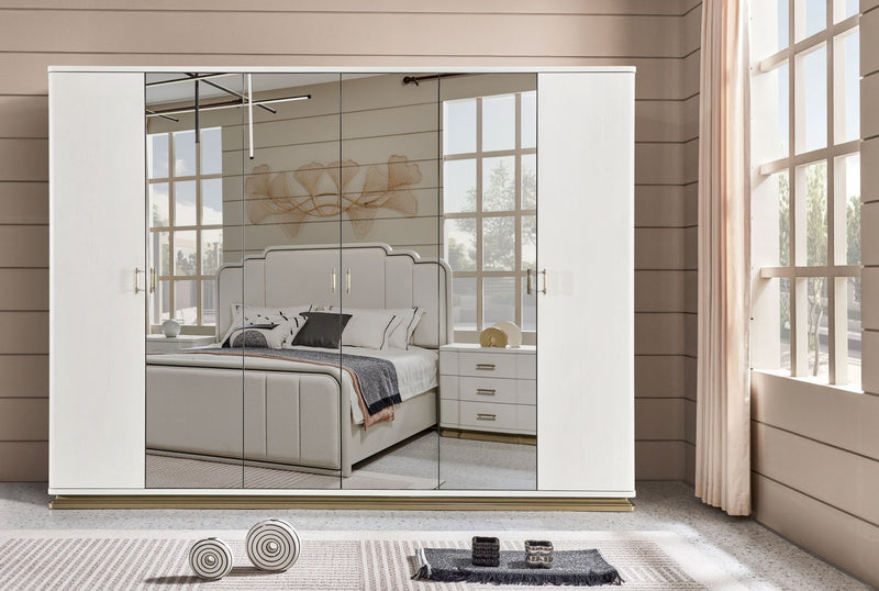 Timeless Tranquility White Wardrobe - Al Rugaib Furniture