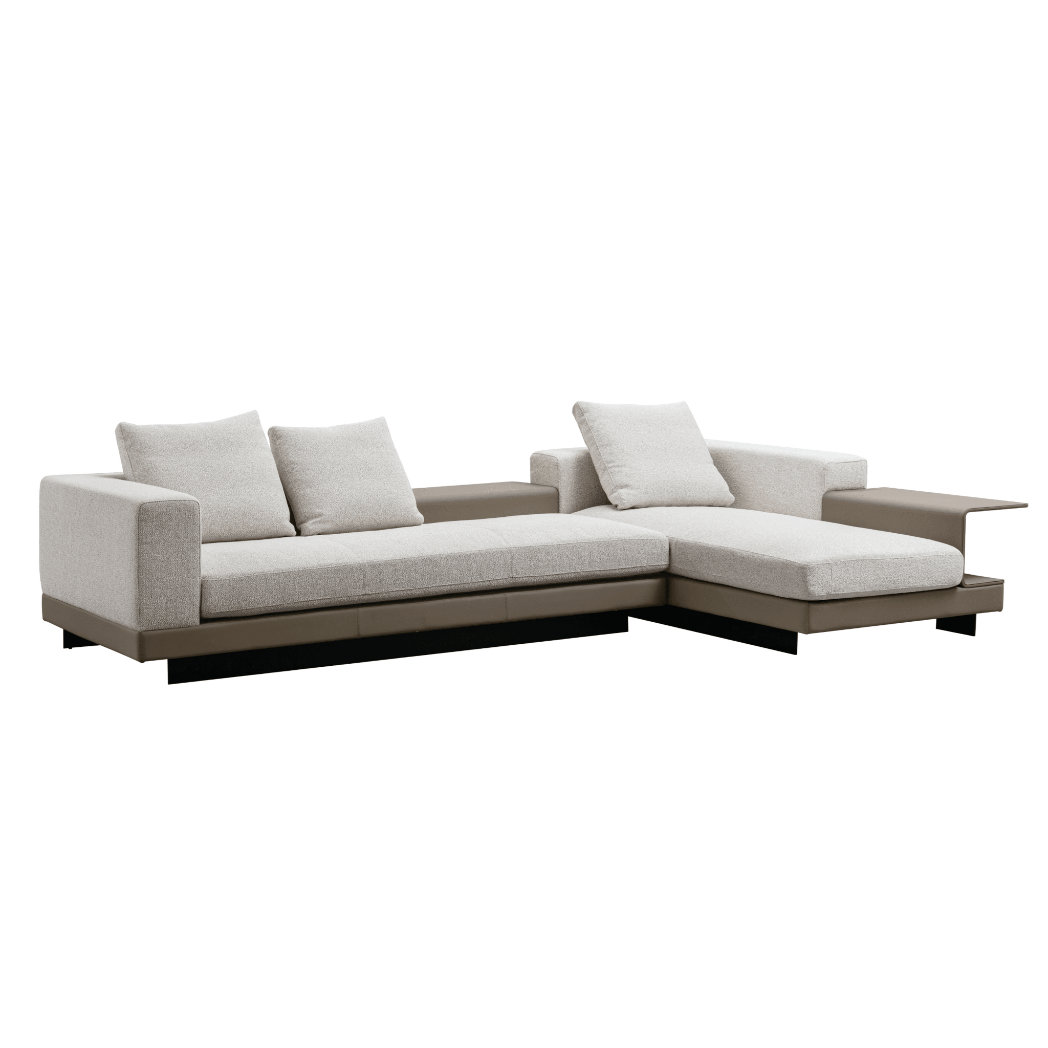 Timeless Treasures White/Oatmeal Sectional W334 Sectionals| Roots Furniture