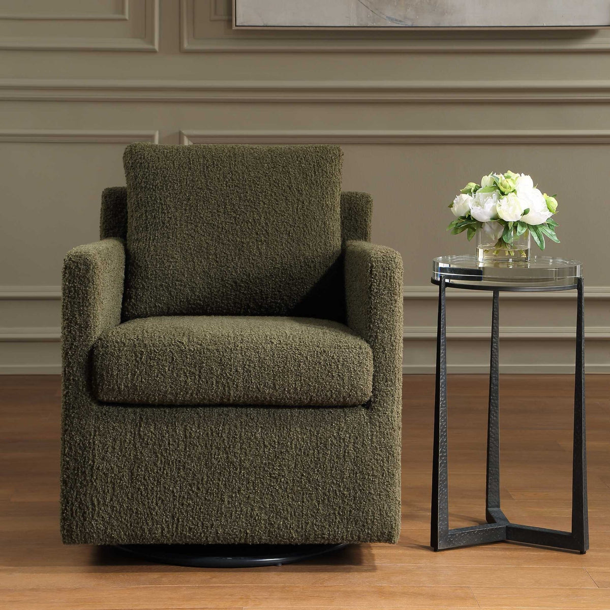 Tisdell Kale Swivel/Glider Chairs| Uttermost