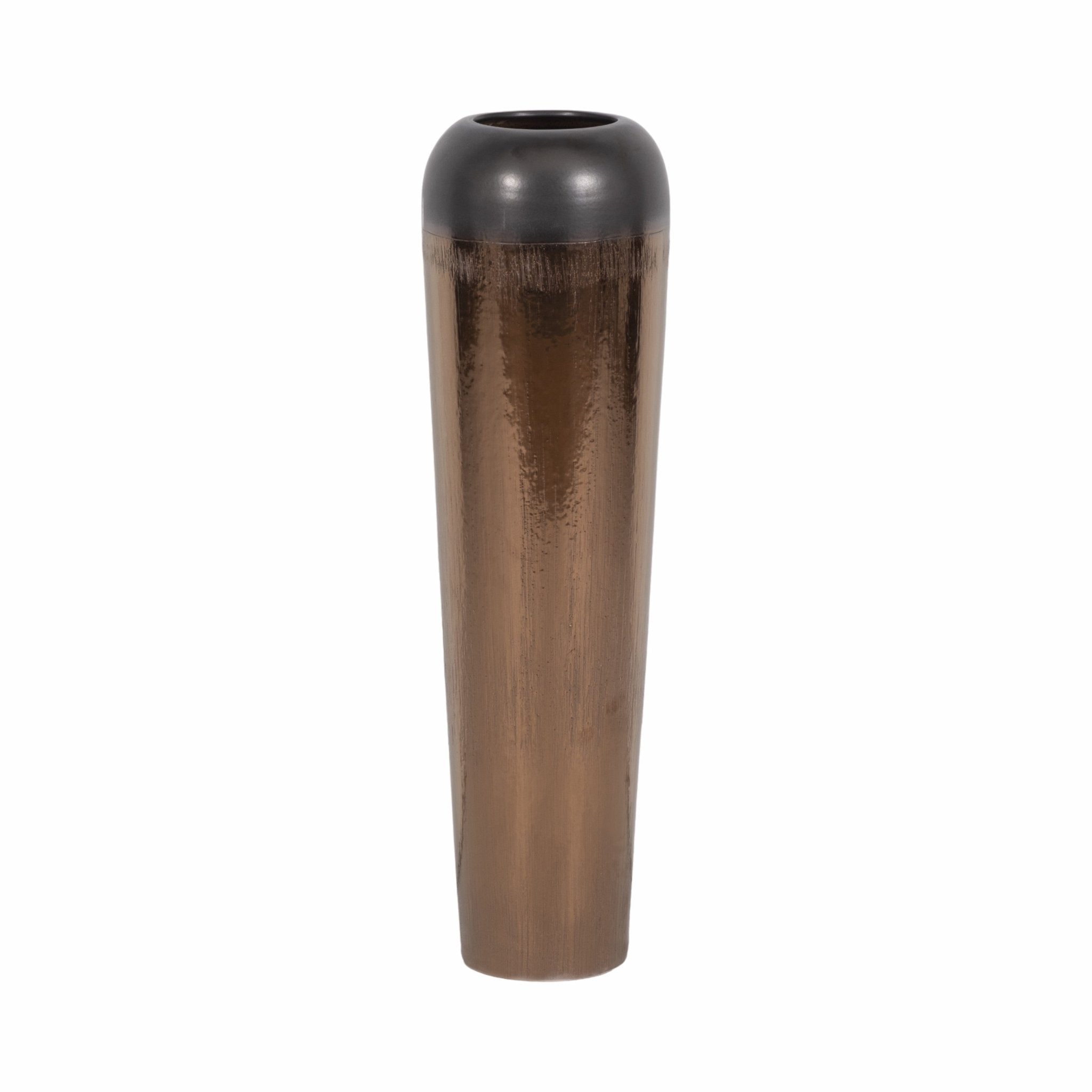 Tiziano Ceramic Bronze Floor Vase Vases and Jars| Sagebrook Home