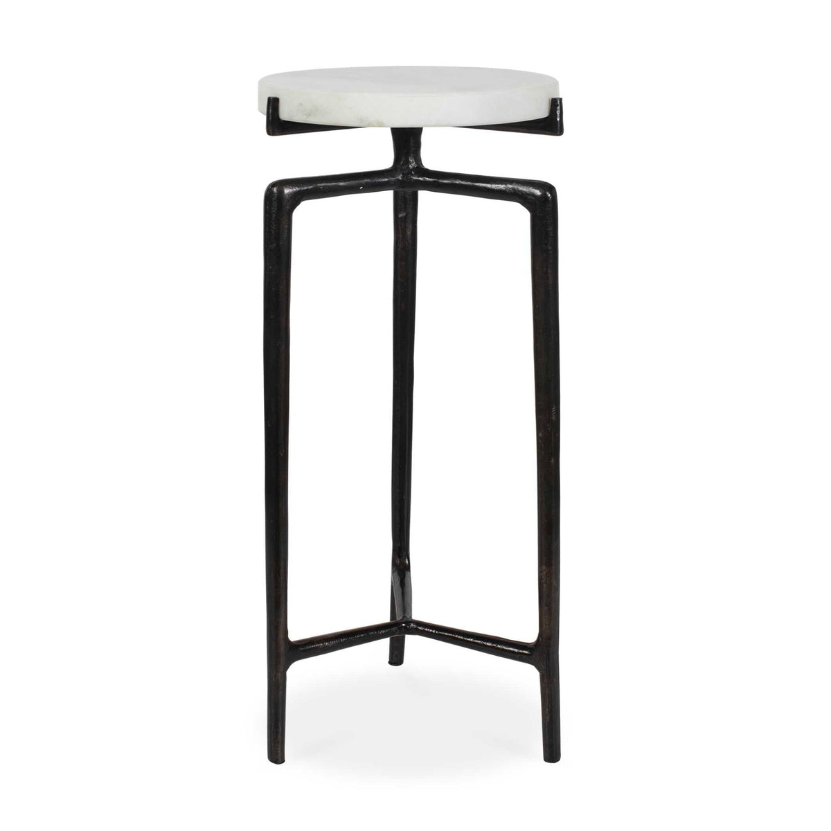 Tobias White Marble Slab Drink Table Accent & End Tables| Uttermost