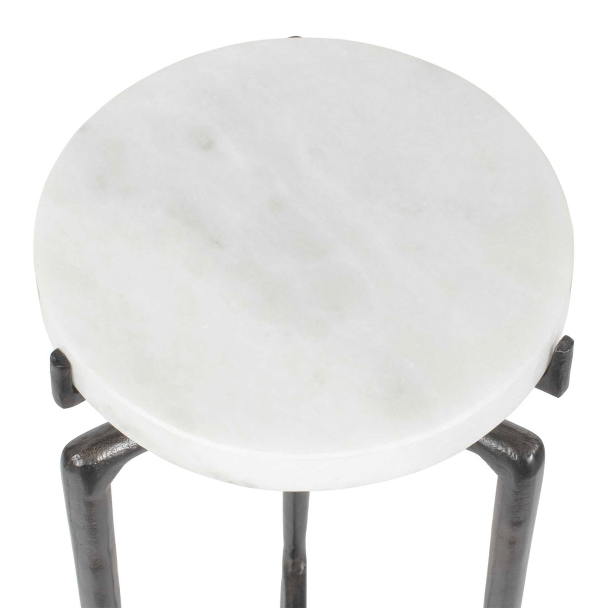 Tobias White Marble Slab Drink Table Accent & End Tables| Uttermost