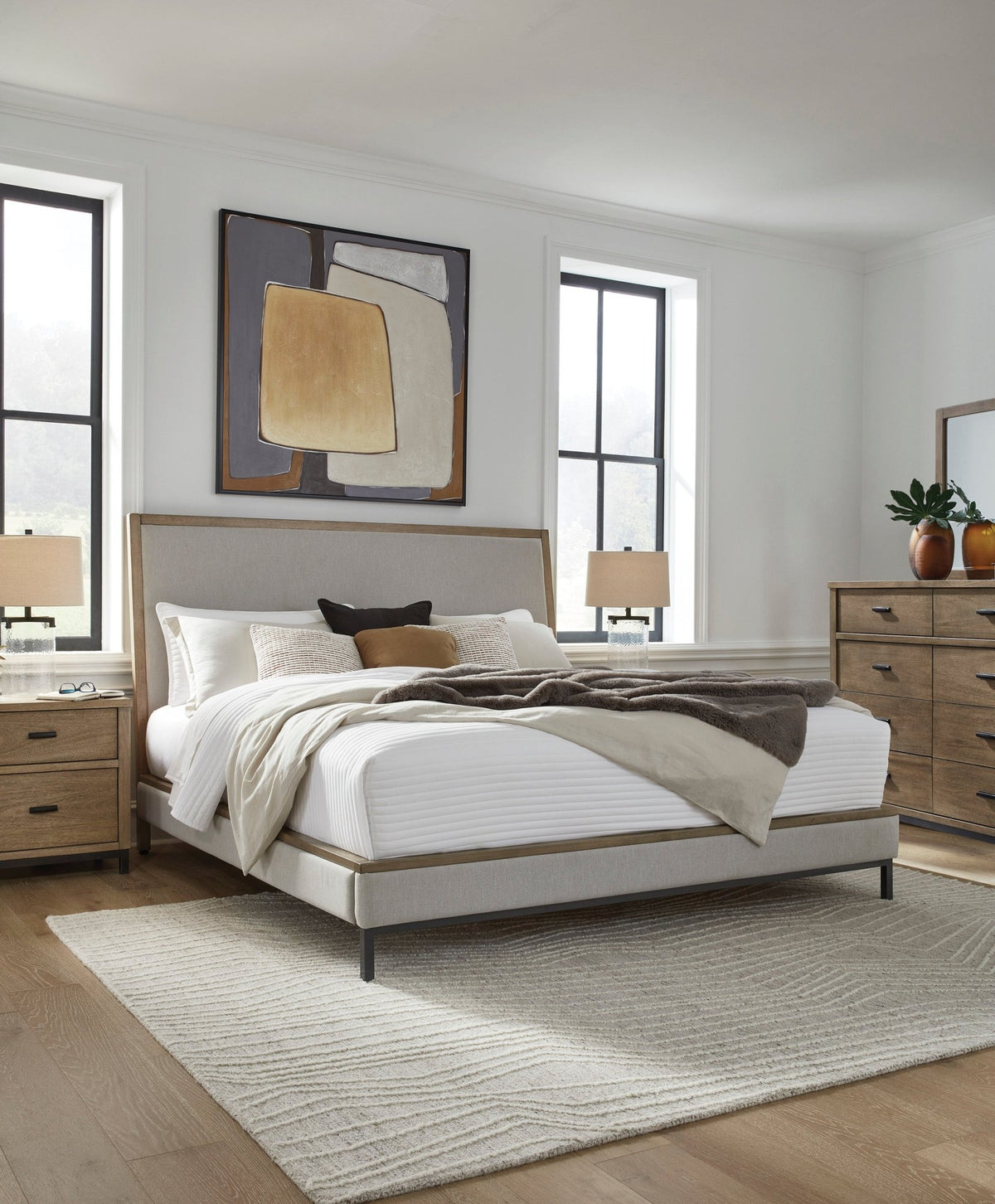 Tomtyn King Upholstered Bed Beds| Ashley Homestore