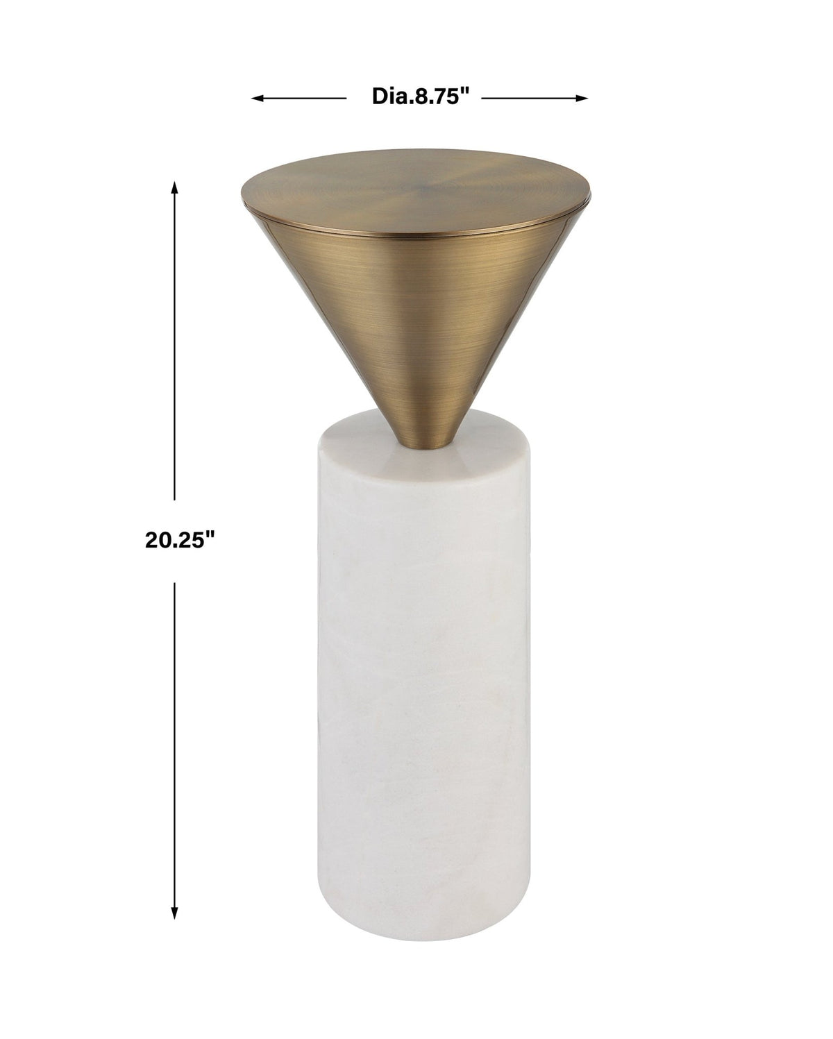 Top Hat Drink Table, Brass Accent & End Tables| Uttermost