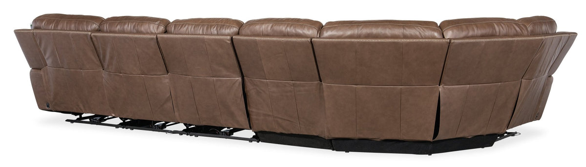 Torres 6 Piece Sectional with Power Recline & Power Headrest Recliners| Hooker