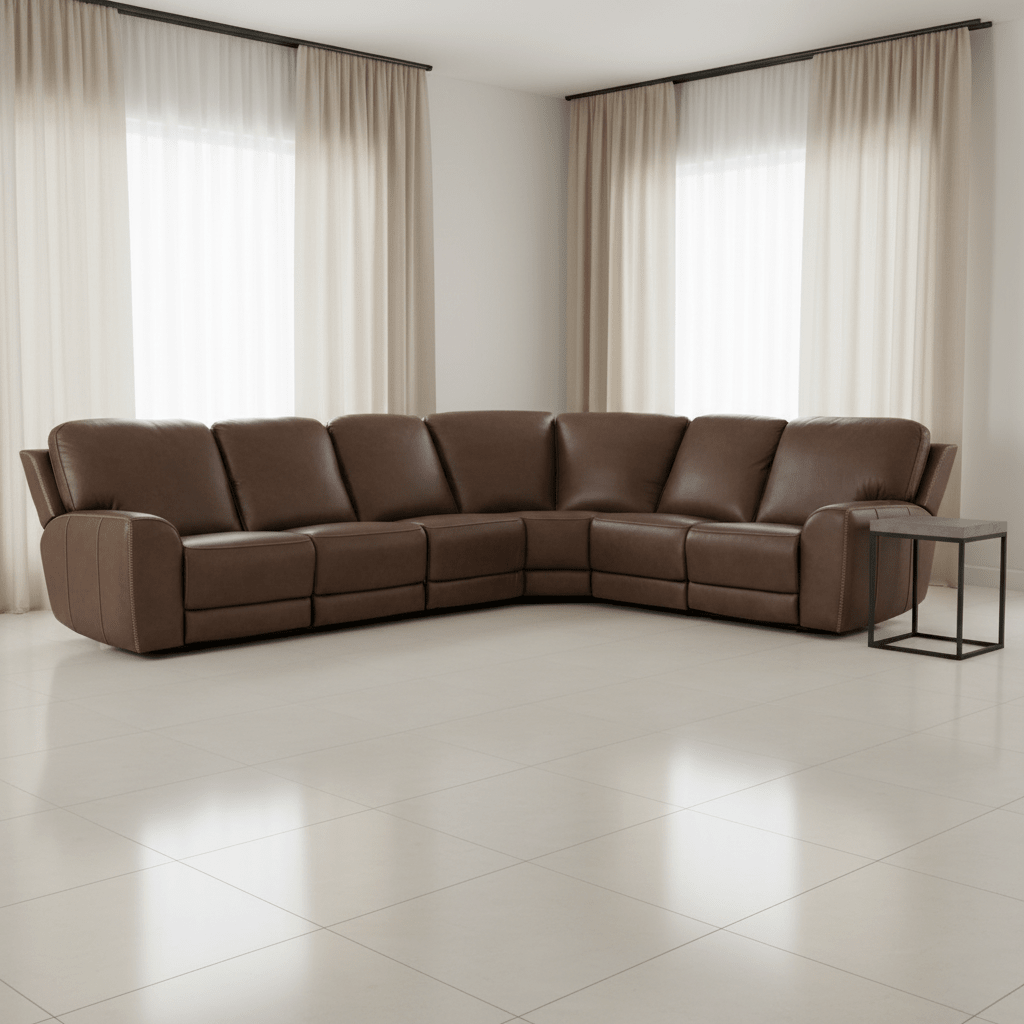 Torres 6 Piece Sectional with Power Recline & Power Headrest Recliners| Hooker