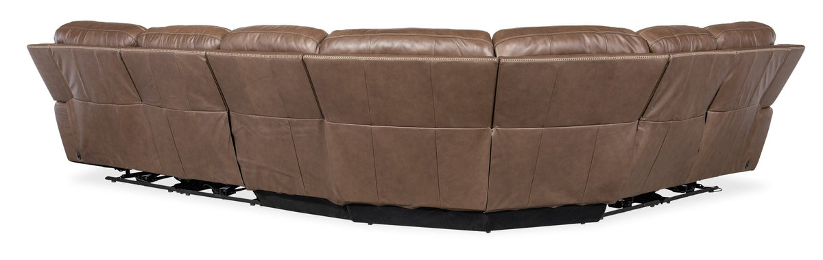 Torres 6 Piece Sectional with Power Recline & Power Headrest Recliners| Hooker