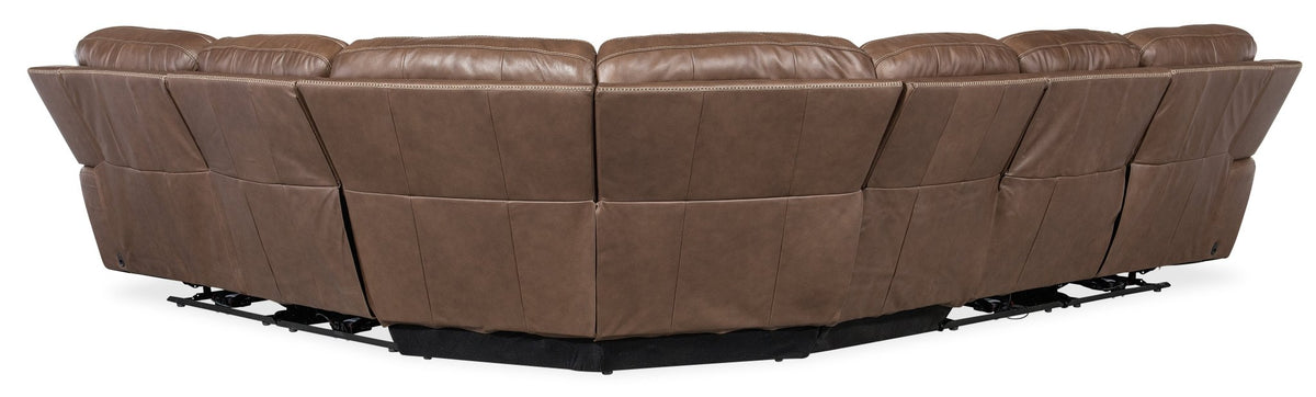 Torres 6 Piece Sectional with Power Recline & Power Headrest Recliners| Hooker