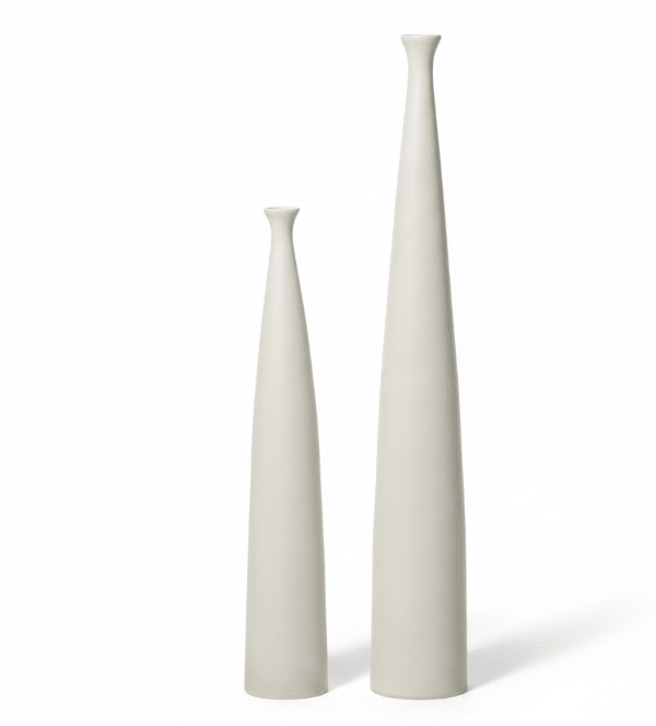 Tower Vases - White Sand, S/2, 2 Cpaintingons Vases and Jars| Uttermost
