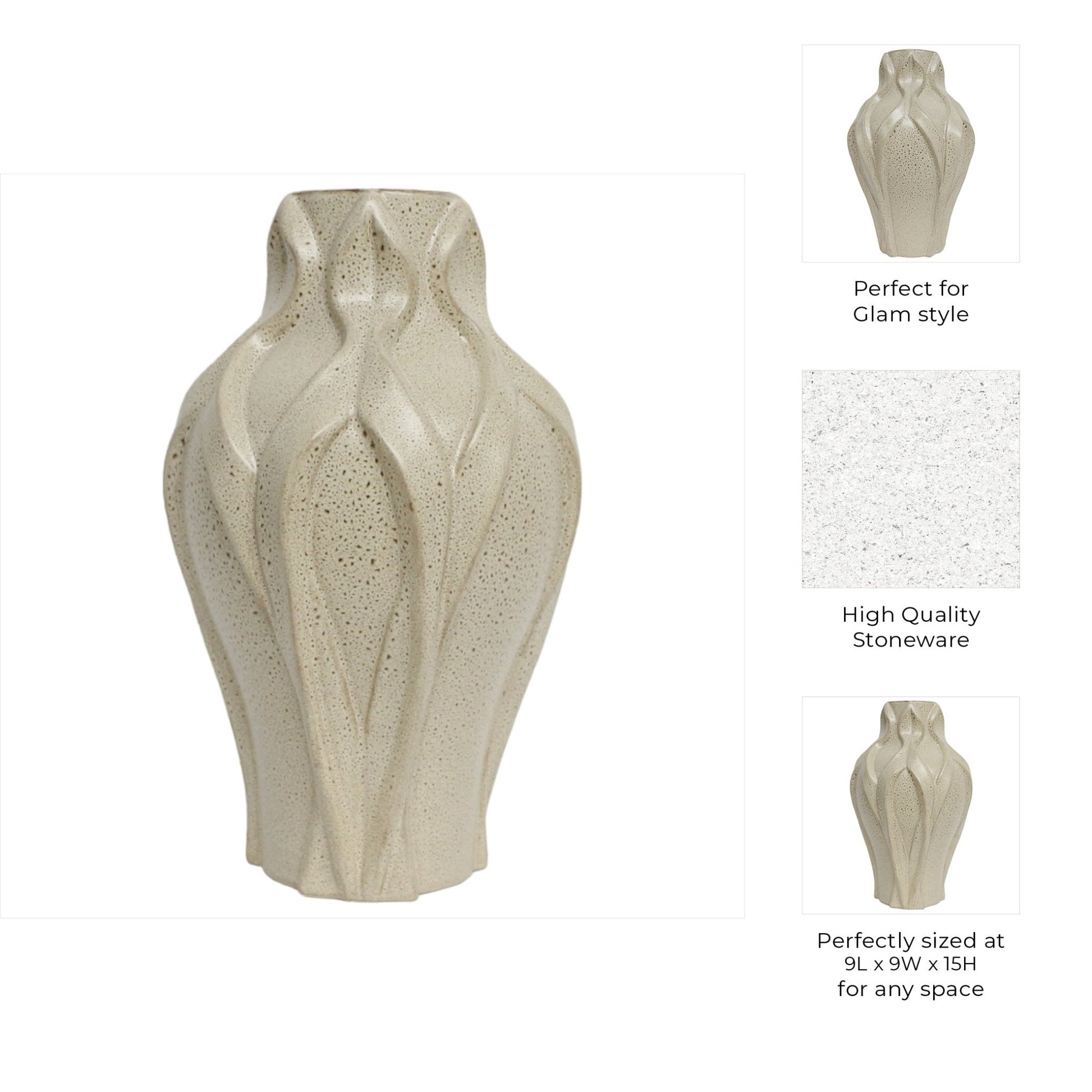 Townsend Cer Vase Vases and Jars| Sagebrook Home