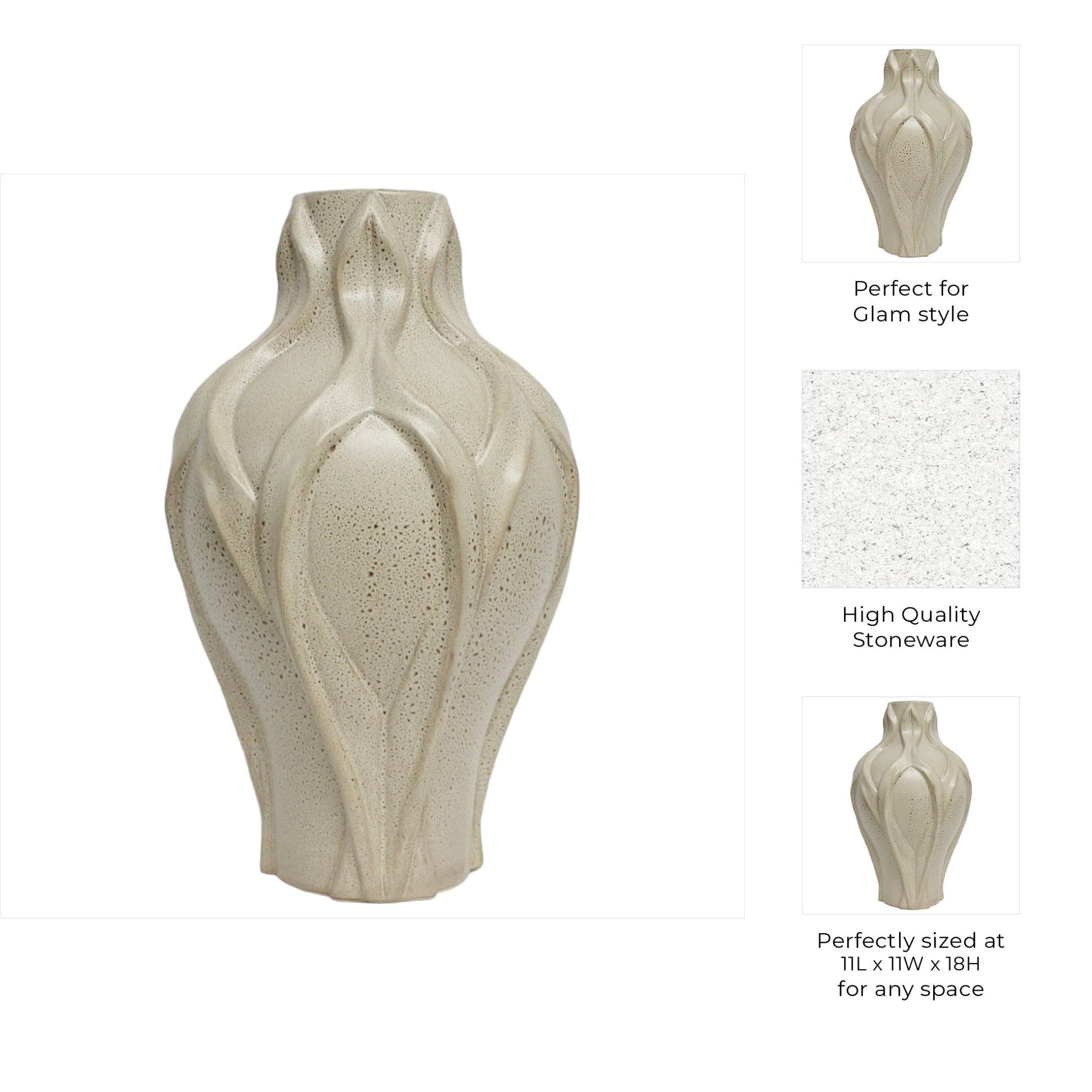 Townsend Cer Vase Vases and Jars| Sagebrook Home