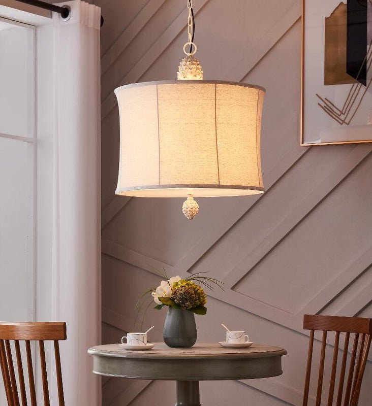 Traditional Resin White Wash Finish Pendant Lamp chandeliers| Crestview