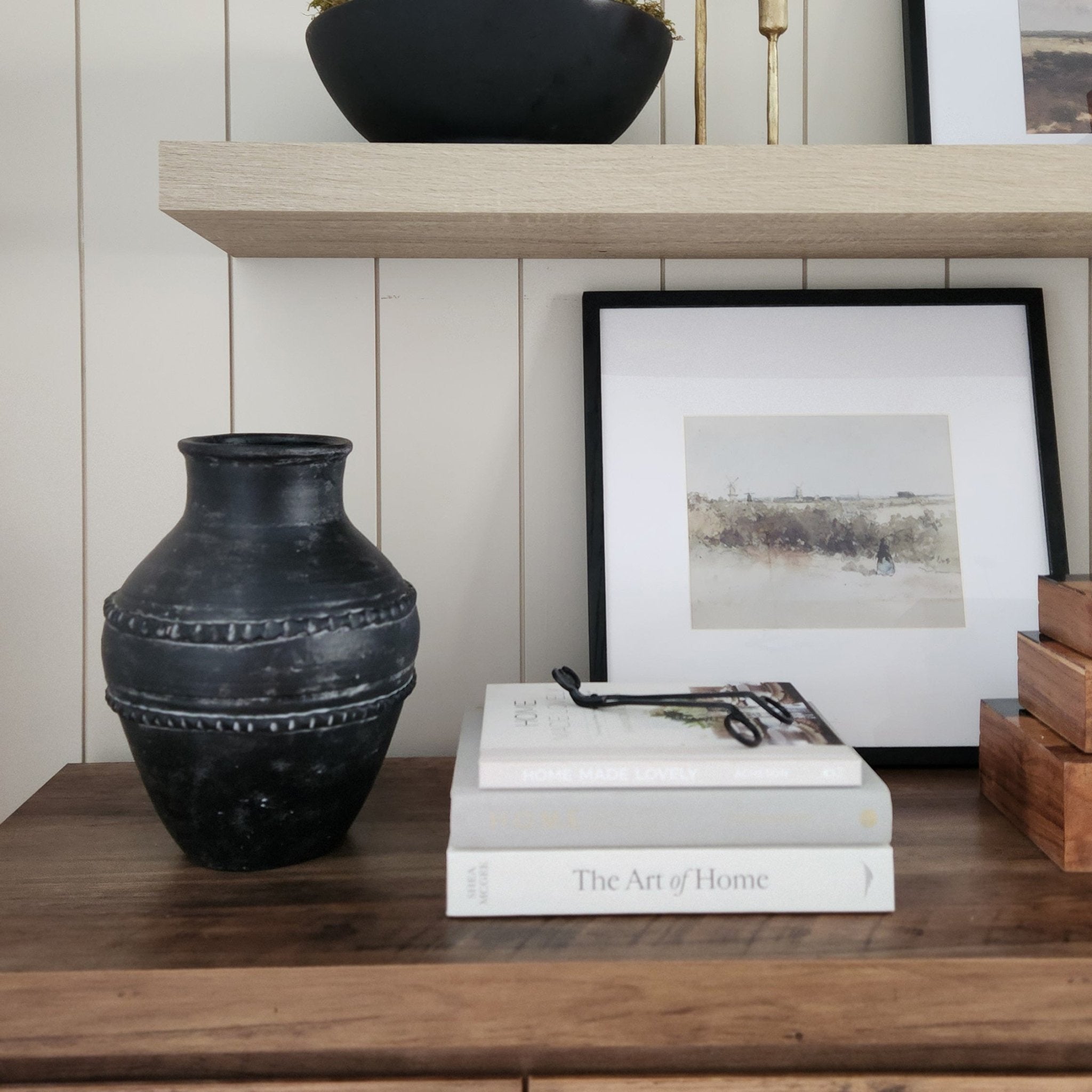 Traditional Terracotta Vase, Black Vases and Jars| Sagebrook Home