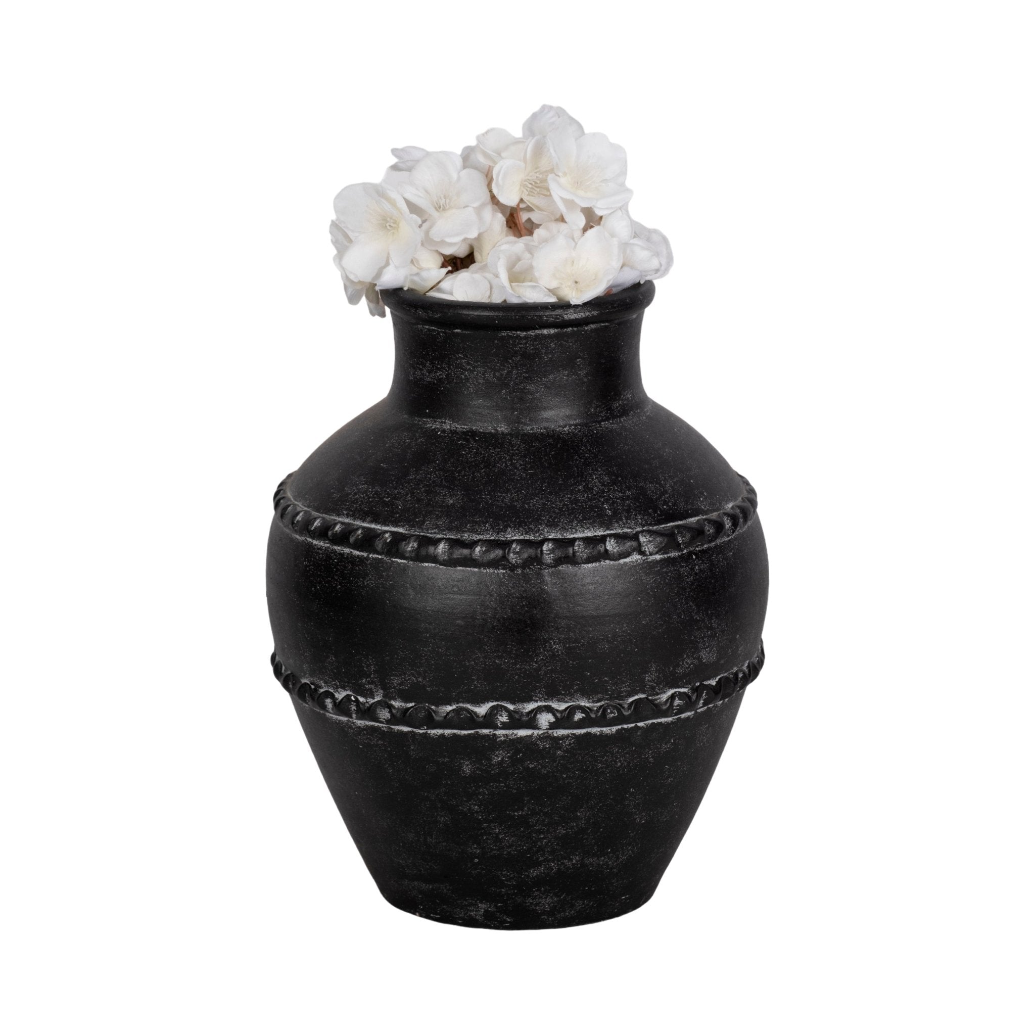 Traditional Terracotta Vase, Black Vases and Jars| Sagebrook Home
