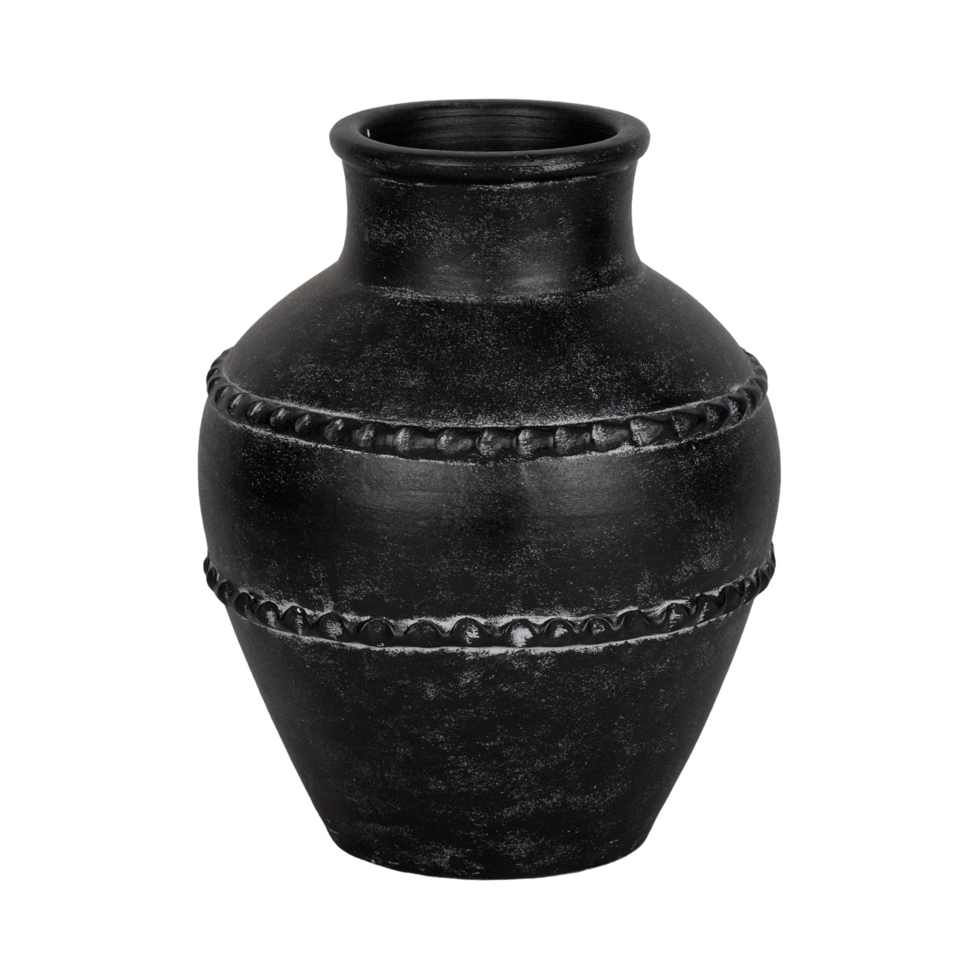 Traditional Terracotta Vase, Black Vases and Jars| Sagebrook Home