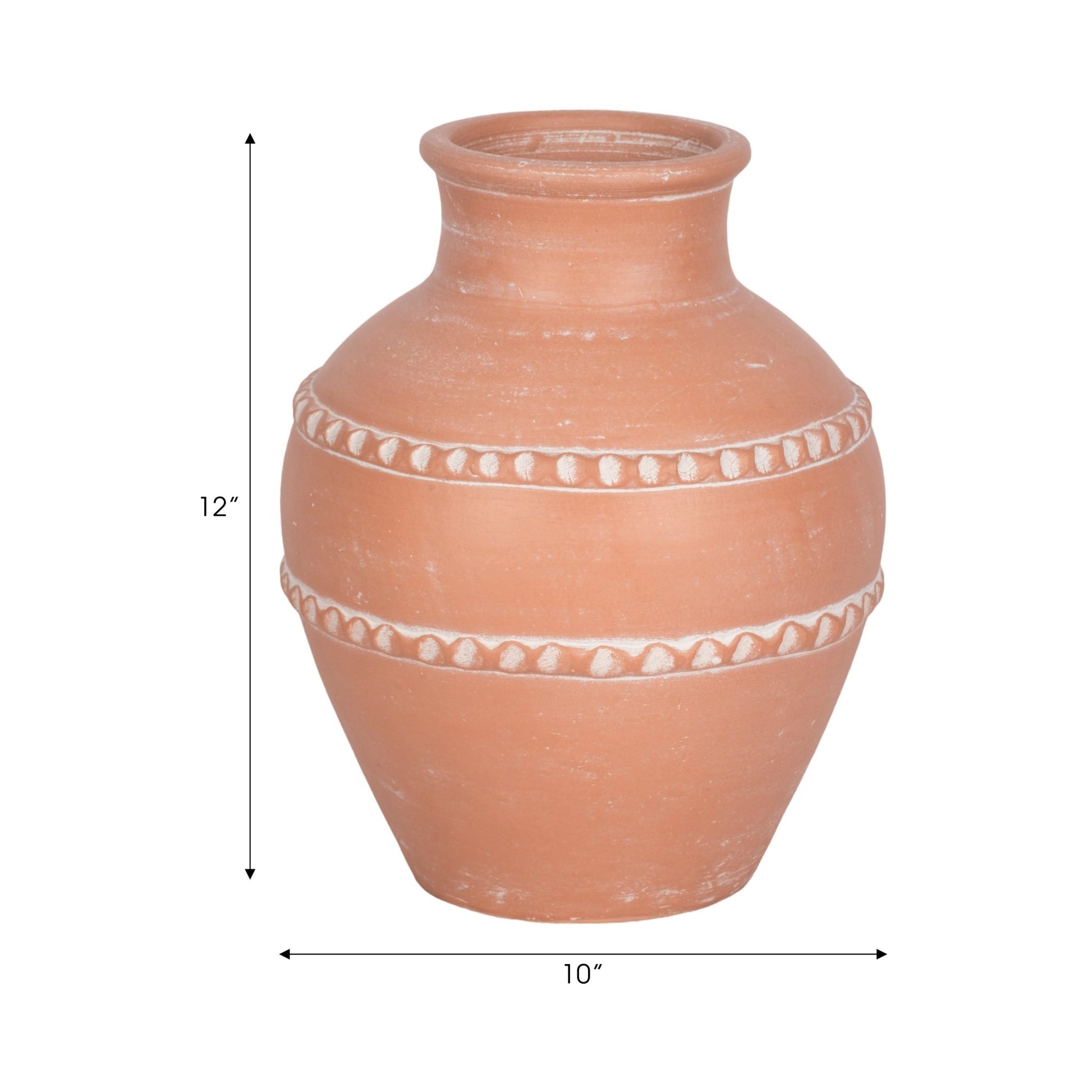 Traditional Terracotta Vase, Terracotta Vases and Jars| Sagebrook Home