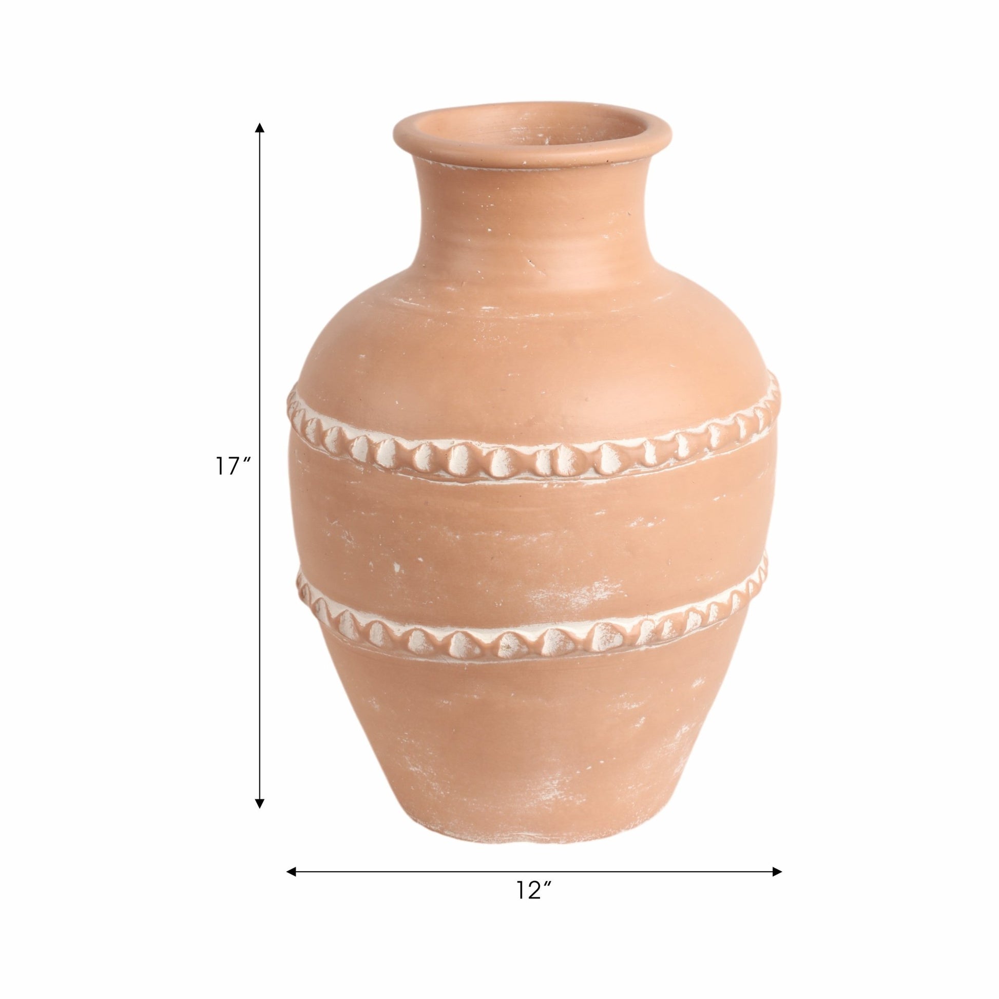 Traditional Terracotta Vase, Terracotta Vases and Jars| Sagebrook Home