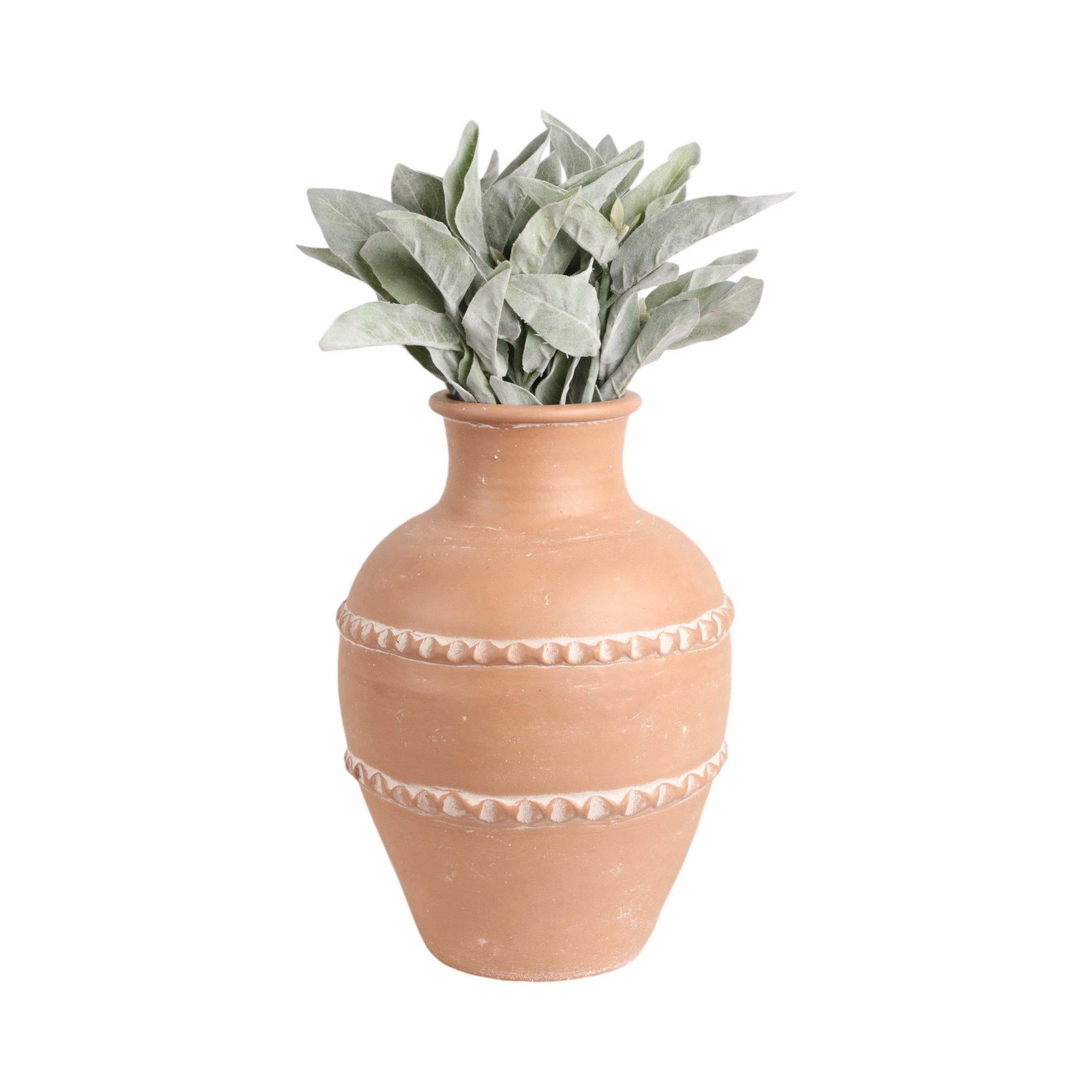 Traditional Terracotta Vase, Terracotta Vases and Jars| Sagebrook Home