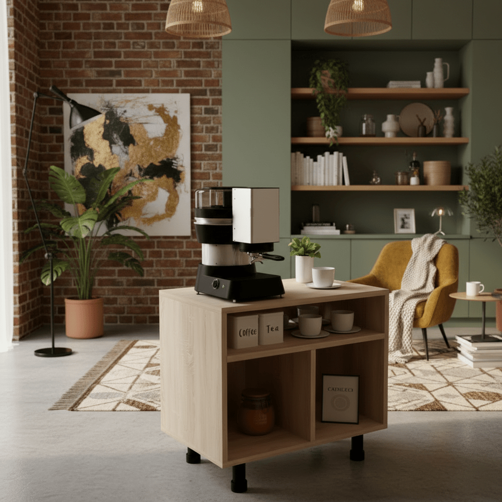 Tranquil Beige Coffee Corner - 85x80x30 cm - By Alhome Coffee Tables| Alhome