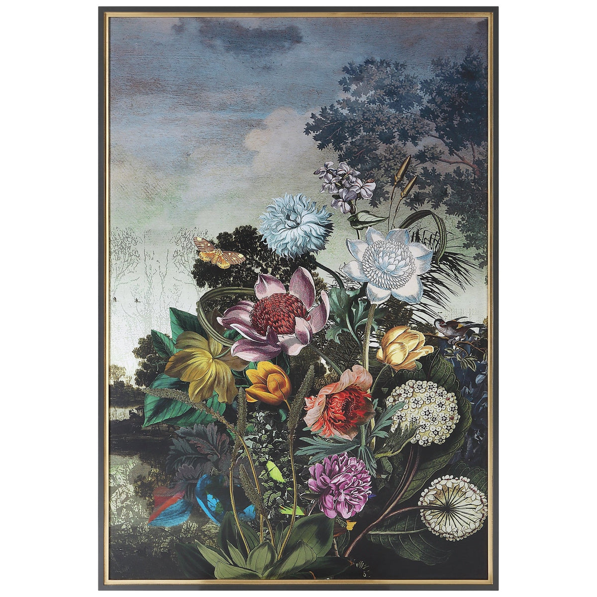 Tranquil Garden Fantasy Framed Print Table Decors| Uttermost