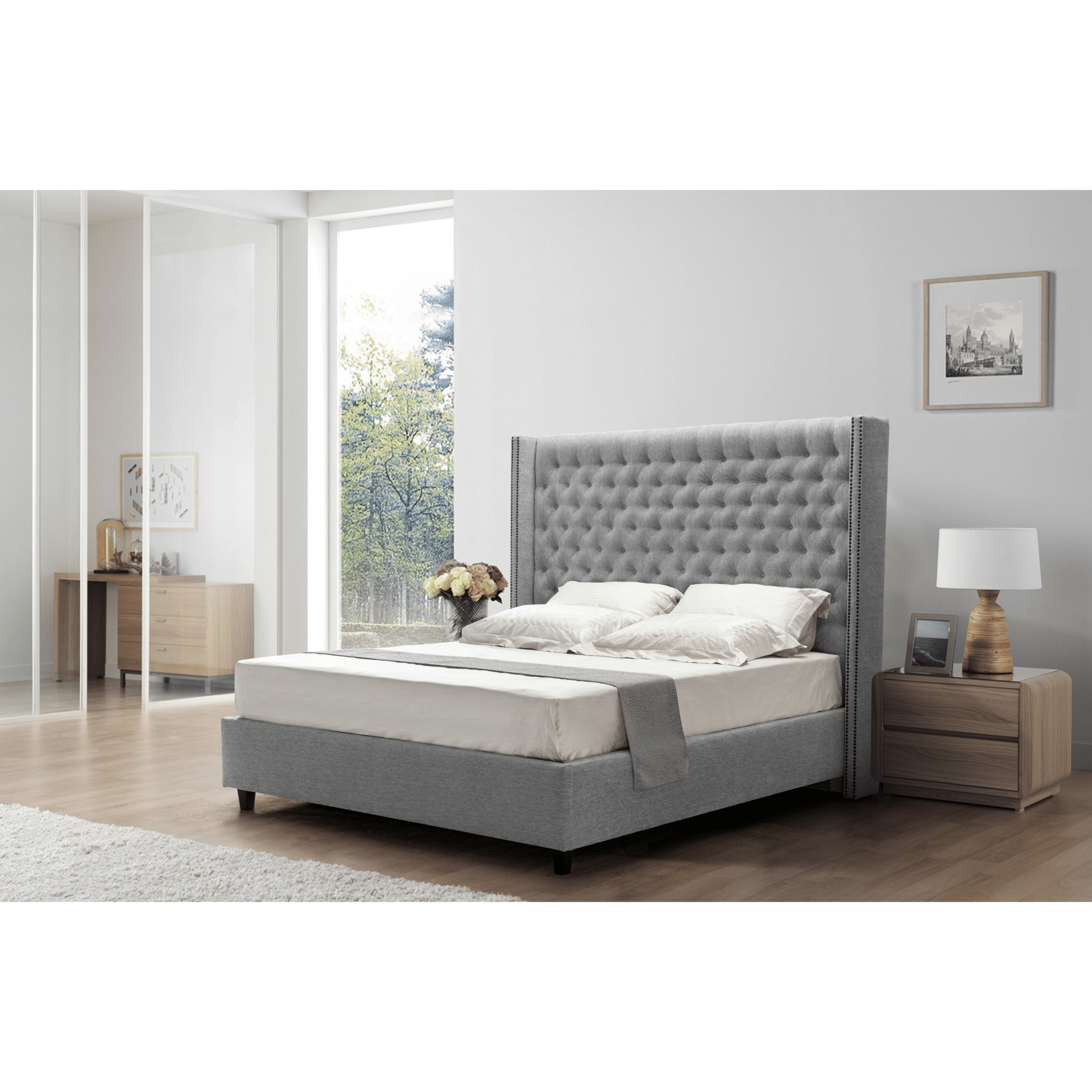 Tranquil Nest Grey (King/Queen) Beds| Roots Furniture