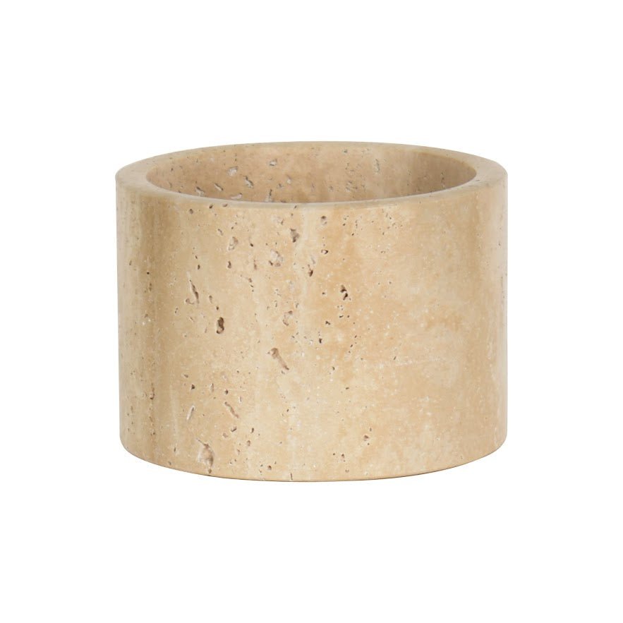 Travertine Marble Bowl Large Bowl| Roots Furniture