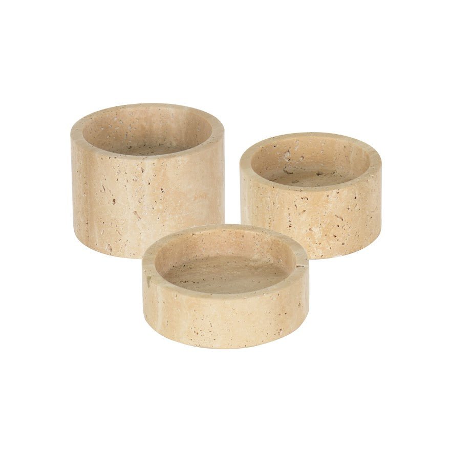 Travertine Marble Bowl Small Bowl| Roots Furniture