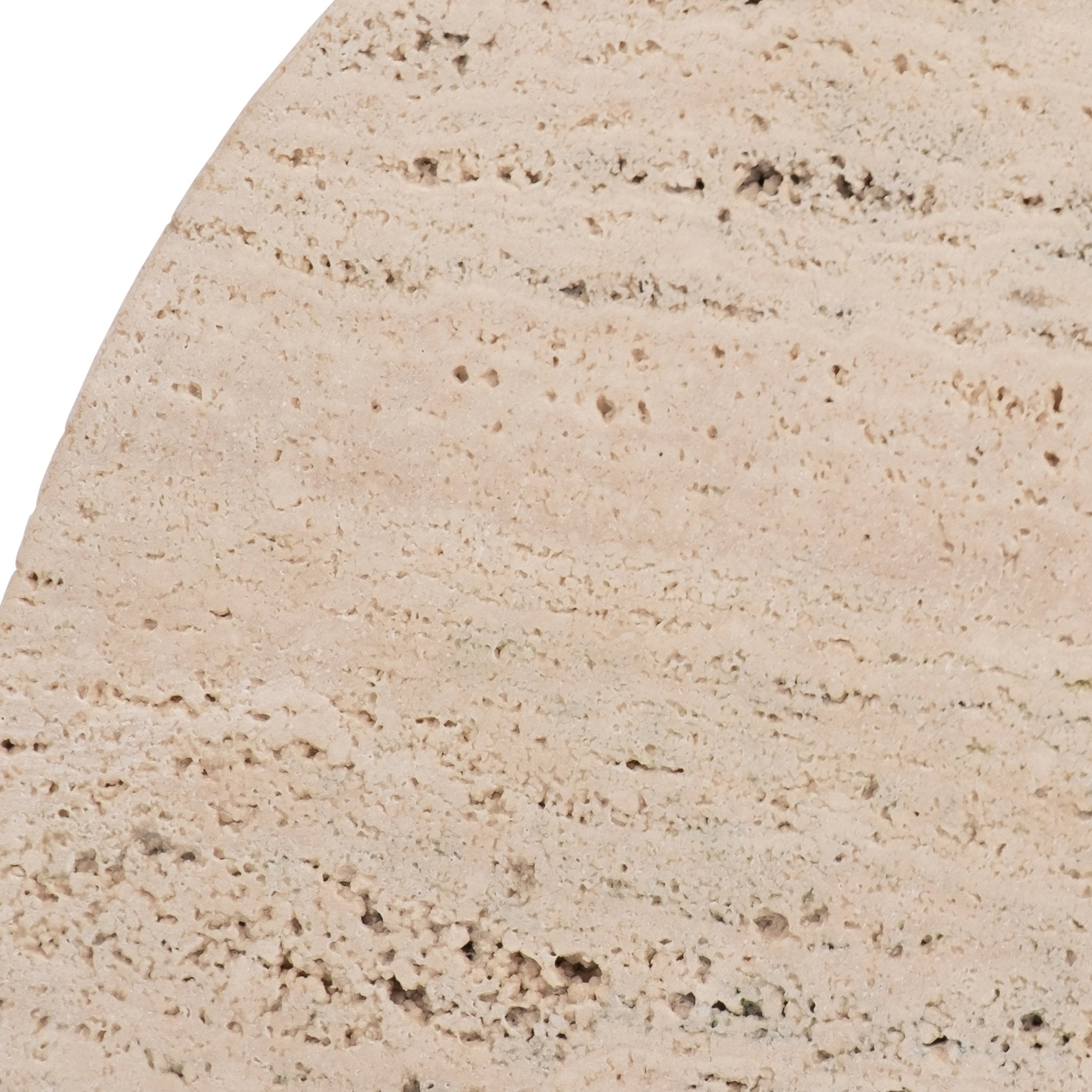 TRAVERTINE, S/2 5" HALF DOME BOOKENDS, TAN Table Decors| Sagebrook Home