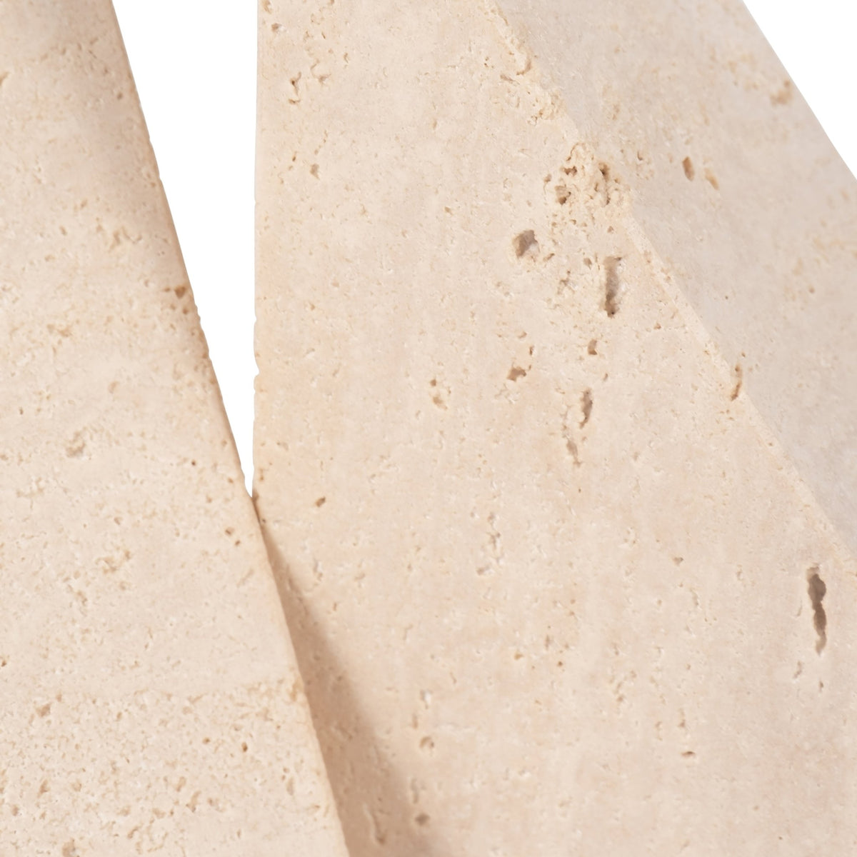 TRAVERTINE, S/2 5" TRIANGLE BOOKENDS, TAN Table Decors| Sagebrook Home