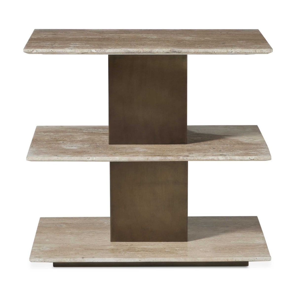 Travertini 3 Tiered Accent Table Accent & End Tables| Uttermost