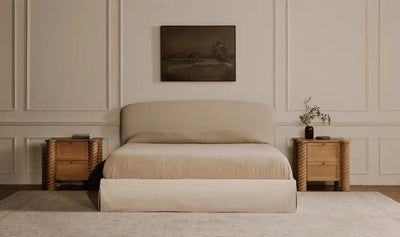 Treccia 2 Drawer Nightstand Oak - Al Rugaib Furniture