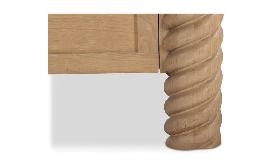 Treccia 2 Drawer Nightstand Oak Nightstands| Moe's Home