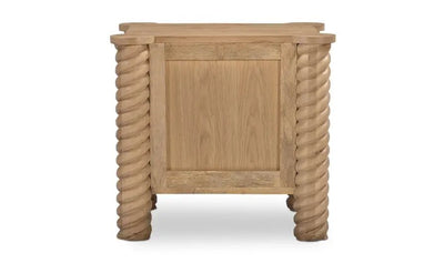 Treccia 2 Drawer Nightstand Oak - Al Rugaib Furniture