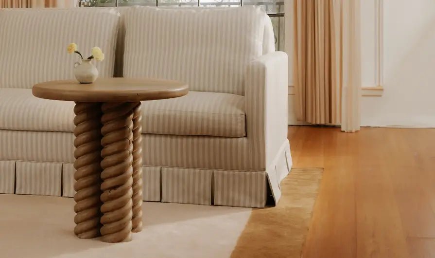 Treccia Side Table Oak End Tables| Moe's Home