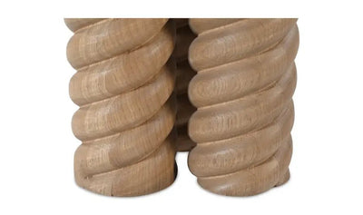 Treccia Side Table Oak - Al Rugaib Furniture