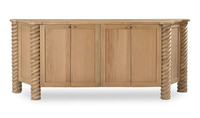 Treccia Sideboard Oak - Al Rugaib Furniture