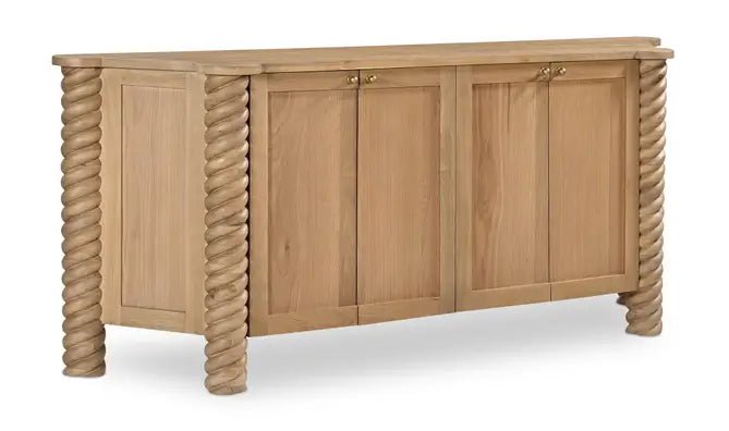 Treccia Sideboard Oak - Al Rugaib Furniture