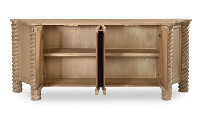 Treccia Sideboard Oak - Al Rugaib Furniture