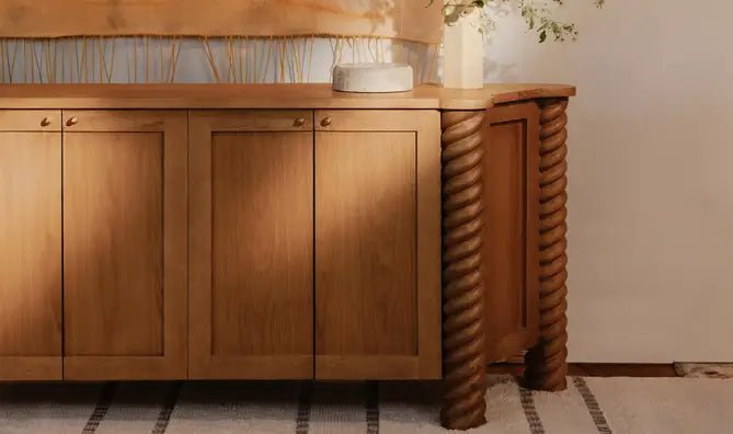 Treccia Sideboard Oak - Al Rugaib Furniture